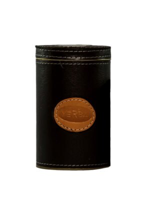 Lata individual de yerba forrada en cuero