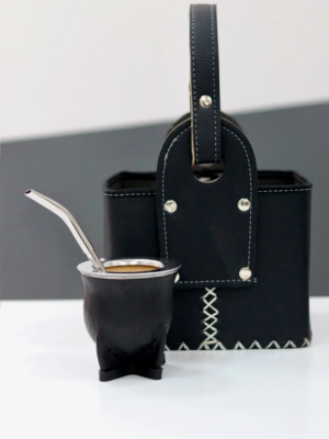Mate camionero + bombilla + Canasta Eco
