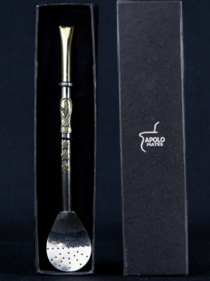 Bombillón especial de alpaca y bronce Messi