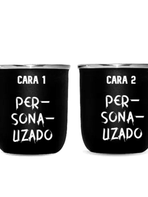 Mate de acero térmico personalizado a dos caras