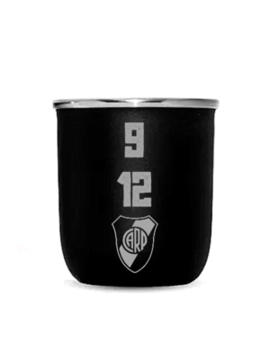 Mate viajero de acero River Plate 9 12