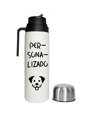 Termo media manija blanco – personalizado