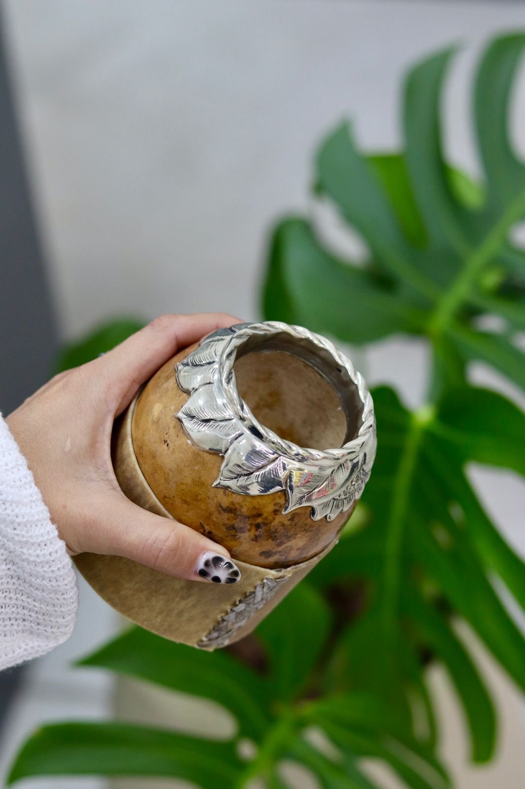 Mate torpedo criollo con virola calada - Imagen 2