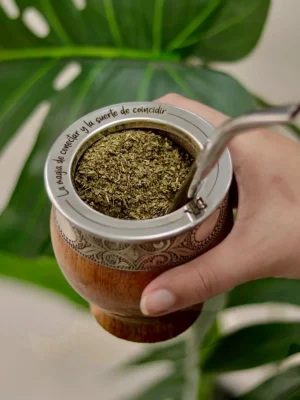 Mate imperial de algarrobo personalizado