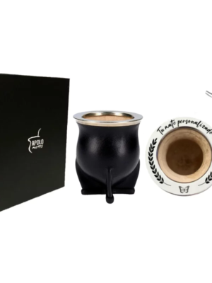 Mate camionero personalizado +bombilla y caja de presentación