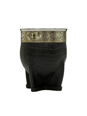 Mate imperial de alpaca cuero croco