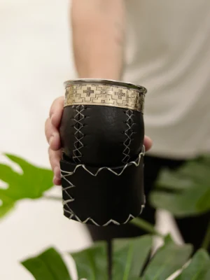 Mate imperial con base de cuero