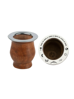 Mate de algarrobo “Vamos a darle la vuelta al mundo”