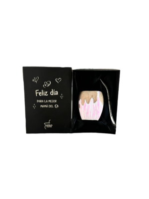 Mate Sasha +bombilla y caja de presentación