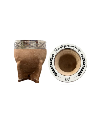 Mate imperial cuero crudo personalizado