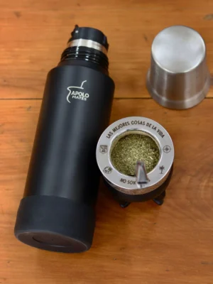 Termo Apolo System 1L +Mate imperial personalizado +bombilla de alpaca