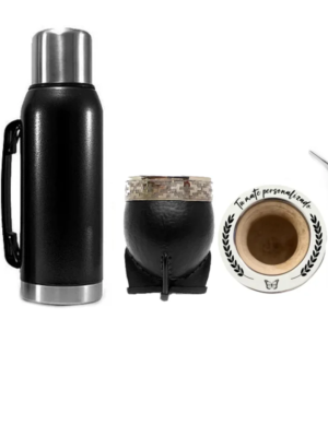 Imperial pers. +bombilla de alpaca y termo inova 1L