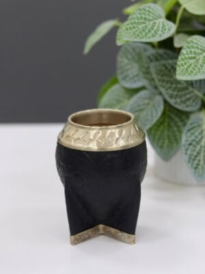 Mate torpedo cincelado con base de alpaca