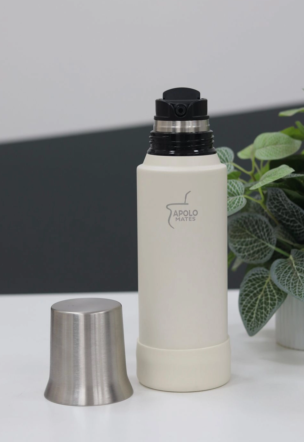 Termo Mate System Apolo 1L - cream