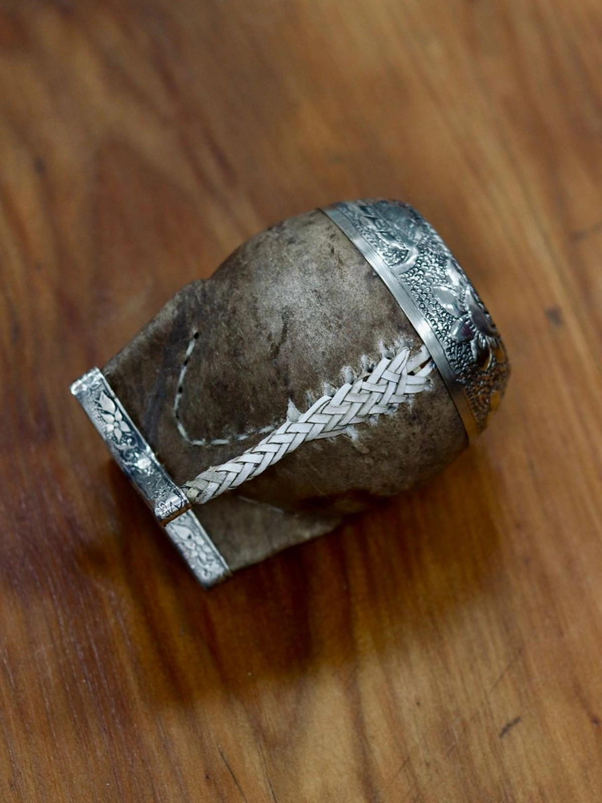 Mate torpedo crudo con base enteriza de alpaca - Imagen 3