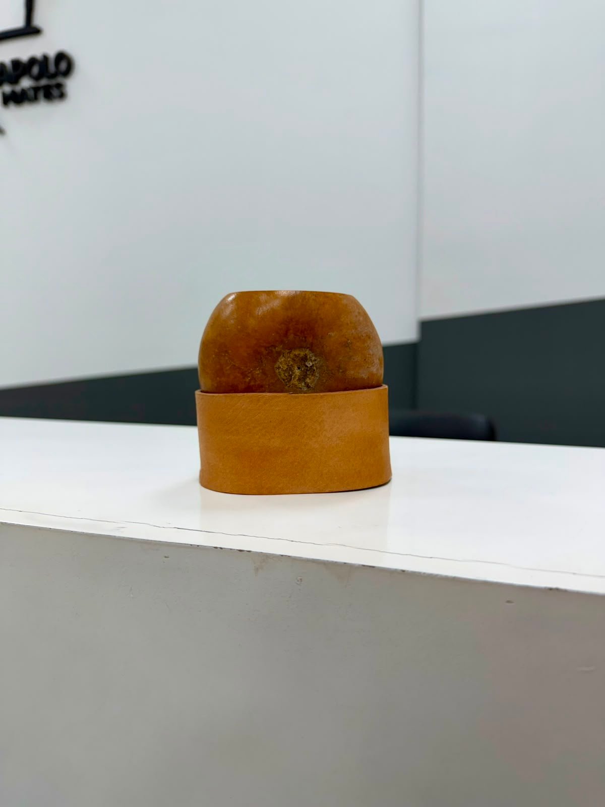 Mate galleta con base de cuero vaqueta - Imagen 5