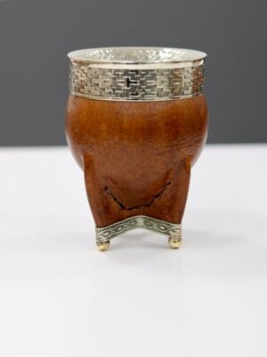 Mate imperial virola volcada base de alpaca y bolitas